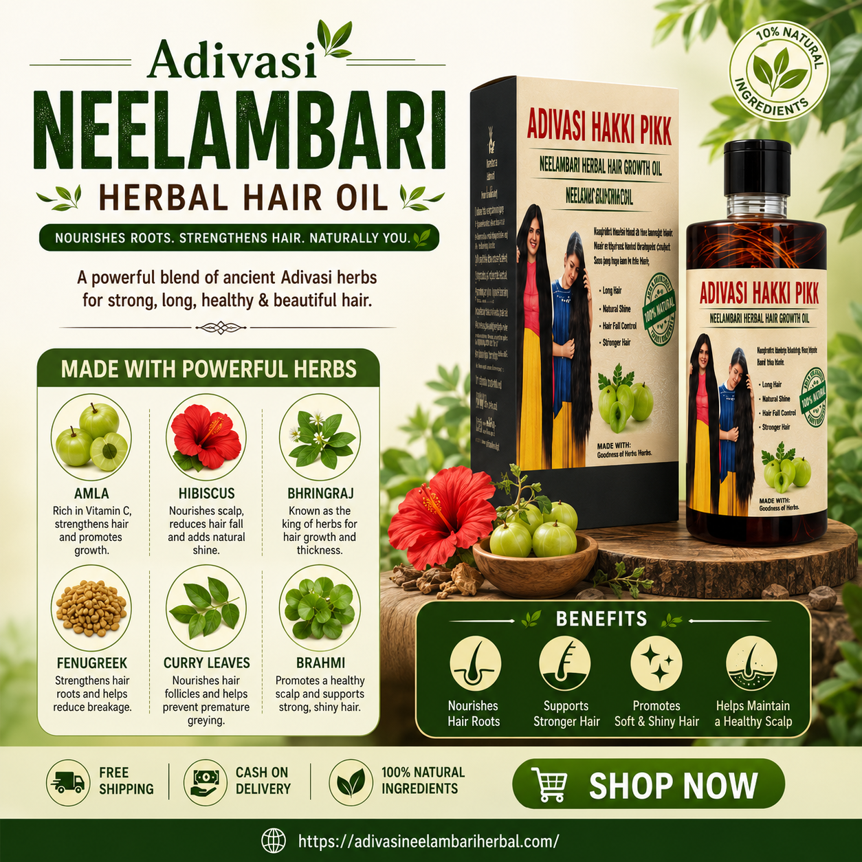 Adivasi Neelambari Herbal Hair Oil