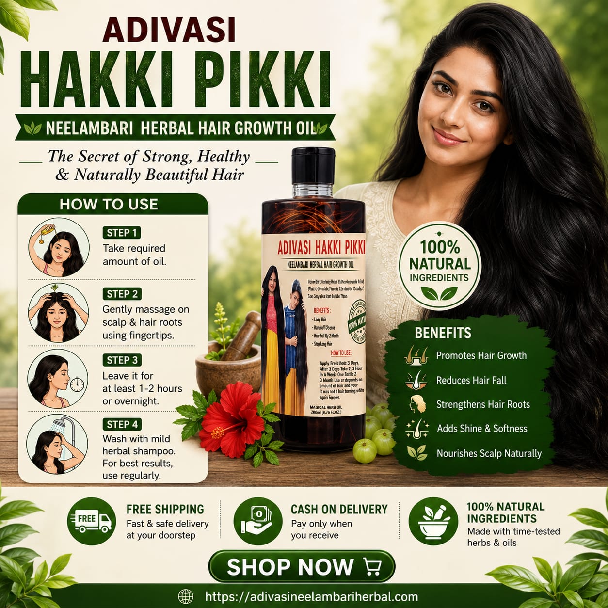 Adivasi Neelambari Herbal Hair Oil