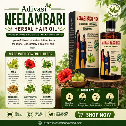 Adivasi Neelambari Herbal Hair Oil